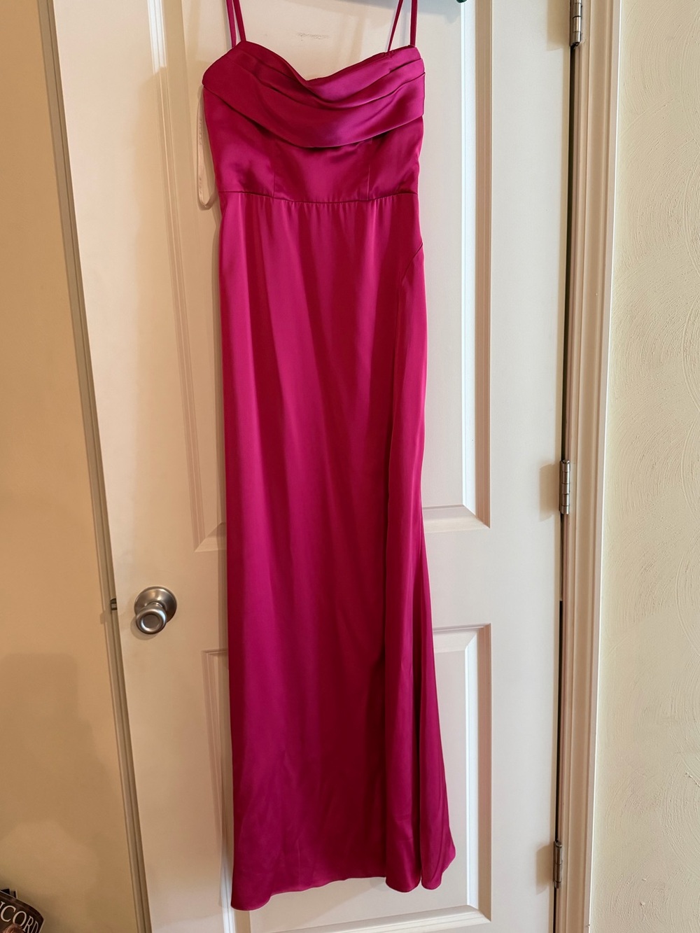 Azazie Fuchsia Spaghetti-Strap Maxi Dress